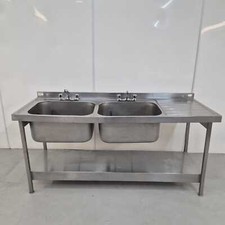 Stainless double sink for sale  BRIDGWATER