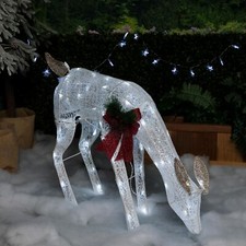 Alpine Corporation 28" H Malha Pastoreio Feriado Rena Decoração de Gramado com C... comprar usado  Enviando para Brazil