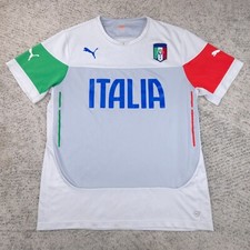 Camiseta de fútbol Italia para hombre XL Puma entrenamiento fútbol 2015 2016 Italia FIGC camiseta segunda mano  Embacar hacia Mexico