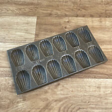 VINTAGE FRANCÊS 12 MADELEINE moldes de latas de torta para bolo mini moldes forma de panelas 1301253 comprar usado  Enviando para Brazil