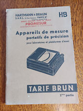 Catalogue hartmann braun d'occasion  Béziers
