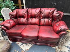 Vintage oxblood leather for sale  SUDBURY