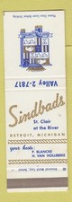 Matchbook cover sindbads for sale  USA
