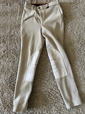 Calça de Equitação Ovation OV Ero-Tex Calças Apertadas Bege Meninas Tamanho 14 comprar usado  Enviando para Brazil