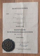 Altes besitzzeugnis kraftfahrb gebraucht kaufen  Quedlinburg