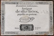 Assignat livres octobre d'occasion  Aunay-sur-Odon