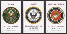 USA Sc. 6010a-2a (F) Ejército, Marina e Infantería de Marina de los Estados Unidos 2025 MNH individuales ***SIN TROQUELADOS** segunda mano  Embacar hacia Mexico