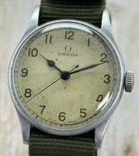 Omega British Royal Navy Fleet Air Arm HS8 relógio piloto militar 1943 Segunda Guerra Mundial 33mm comprar usado  Enviando para Brazil