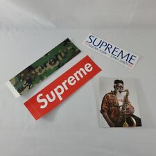 Pacote de adesivos com logotipo caixa camuflada vermelha e verde SUPREME x4+Pharoah Sanders, Nuova York comprar usado  Enviando para Brazil