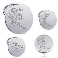 Personalised floral compact for sale  UK