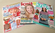 Knitting magazines bundle for sale  CHESTERFIELD