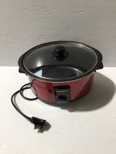 Olla de cocción lenta Morphy Richards roja modelo 48702 (probada por pat)-buena/acc. Estado (U3) segunda mano  Embacar hacia Mexico
