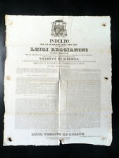 Indulto quaresima 1847 usato  Italia