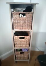 Wicker basket storage for sale  LONDON