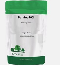 Comprimidos Betaine HCL 1000mg – Suporte digestivo e equilíbrio ácido estomacal, usado comprar usado  Enviando para Brazil