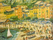 quadro michele cascella portofino usato  Carrara