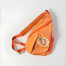 Vintage 1976 2005 Sanrio Co. LTD Hello Kitty Detalhe Floral Laranja Bolsa Estilingue Rara comprar usado  Enviando para Brazil