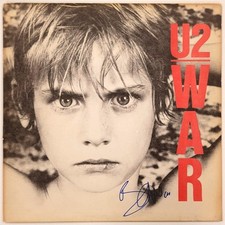Bono autografado U2 "War" capa de álbum de vinil LP ~ PSA, usado comprar usado  Enviando para Brazil