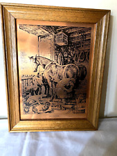 Vintage copper etching for sale  STOKE-ON-TRENT