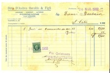 1932 pordenone ditta usato  Milano