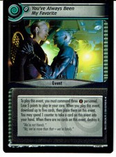 STAR TREK CCG 2E CARTÃO RARO MAL NECESSÁRIO 4R83 VOCÊ SEMPRE FOI MEU FAVORITO MP comprar usado  Enviando para Brazil