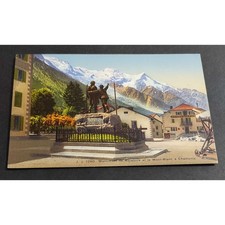 Cartolina chamonix monument usato  Alessandria