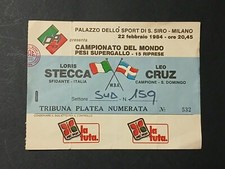 Pugilato biglietto campionato usato  Siena