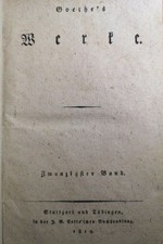 Goethe werke zwanzigster gebraucht kaufen  Lübeck