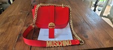 Moschino schultertasche rot gebraucht kaufen  Berlin
