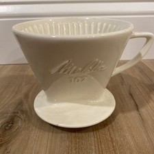 Filtro de café Melitta White #102 porcelana 3 furos vintage comprar usado  Enviando para Brazil