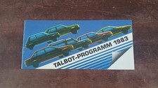 Autoprospekt talbot modelle gebraucht kaufen Autoprospekt talbot modelle gebraucht kaufen  Eitorf