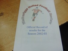 Wetheriggs united 2002 for sale  COWDENBEATH