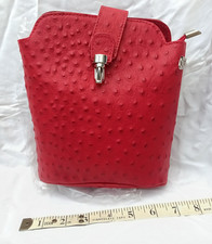 Red leather designer for sale  PETERBOROUGH