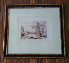 Sepia landscape framed for sale  Roxbury