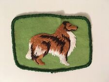 Rough collie embroidered for sale  LONDON