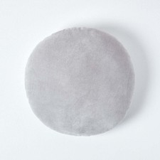 Grey round velvet for sale  CRADLEY HEATH