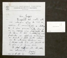 Lettera con autografo usato  Vimodrone