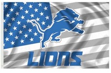 Detroit lions flag d'occasion  Expédié en Belgium