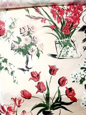 Antigo Tecido Greeff Algodão Chintz Estampa à Mão "Flower Shop" Jardiniere 9+ Jardas NOVO comprar usado  Enviando para Brazil