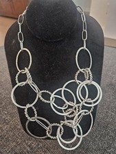 Silver circle necklace for sale  Liberty Hill