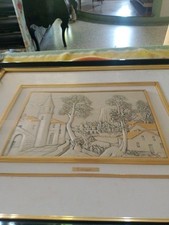 Quadro lastra argento usato  Rosa