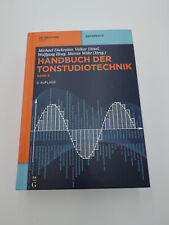 Handbuch tonstudiotechnik 2 gebraucht kaufen  Rödermark