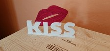 Scritta kiss decorazione usato  Cortemilia