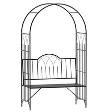 Black metal garden for sale  UK