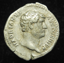 Hadrian silver denarius for sale Hadrian silver denarius for sale  PRESTON