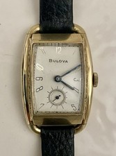 Relógio tanque masculino vintage Bulova 21 Jewel Curvex ouro 10k GF Art Deco comprar usado  Enviando para Brazil