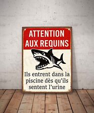 Plaque métal vintage d'occasion  Mer