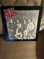 Metal Church- Blessing In Disguise - Vinyl LP Album w/lyrics- 1989 Elektra - VG+ comprar usado  Enviando para Brazil