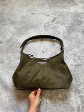 Mini bolsa de ombro feminina de náilon verde cáqui Prada comprar usado  Enviando para Brazil