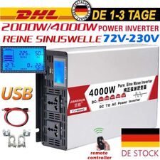 2000W 4000W Peak DC 72V to AC 230V Reiner Sinus Spannungswandler Wechselrichter comprar usado  Enviando para Brazil